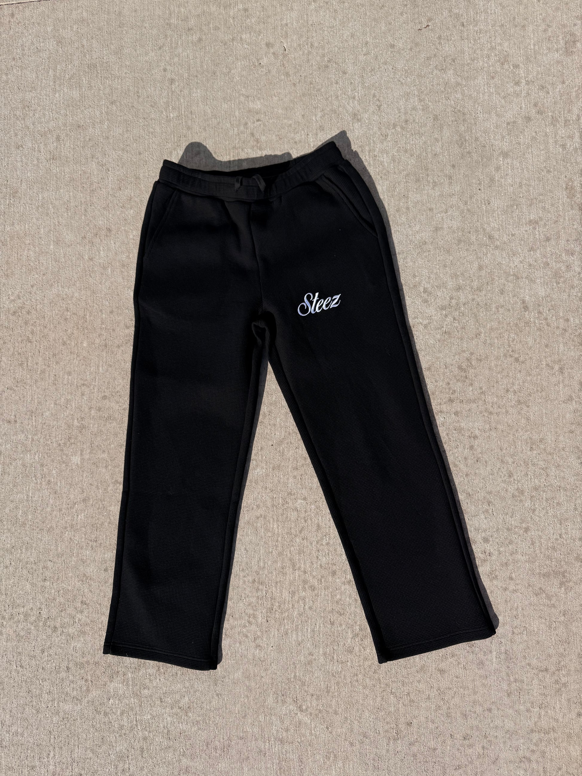 BLACK THERMAL PANTS